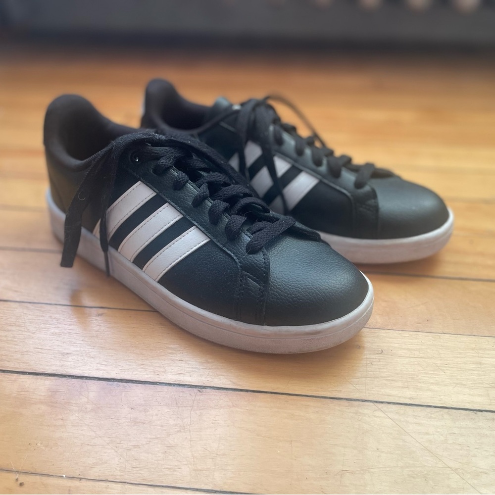 Adidas Black and White Sneakers